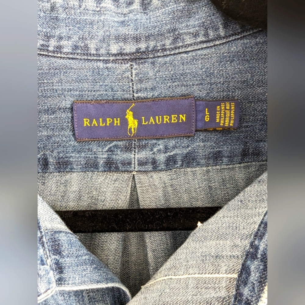 Polo Ralph Lauren Classic-Fit Solid Denim Shirt - Picture 7 of 9